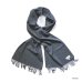 画像3: Johnstons of Elgin（ジョンストンズオブエルガン）Wovwn Scarf（ウーブンスカーフ）"Wool Solid" / Dark Navy（ダークネイビー）・Mid Grey（ミッドグレー） (3)