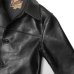 画像5: Y'2 LEATHER（ワイツーレザー）ANILIN STEER ROUNDED HEM CAR COAT（アニリンステアラウンデッドヘムカーコート）/ Black（ブラック） (5)