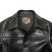画像4: Y'2 LEATHER（ワイツーレザー）ANILIN STEER ROUNDED HEM CAR COAT（アニリンステアラウンデッドヘムカーコート）/ Black（ブラック） (4)