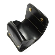 他の写真3: WILD SWANS（ワイルドスワンズ）CASA（カーサ）コンパクトウォレット/Green(グリーン)"シェルコードバン"×Black（ブラック）"サドルプルアップ"