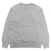 画像2: BARNS OUTFITTERS（バーンズアウトフィッターズ）COZUN GUSSET PRINT CREW NECK SWEAT（はめ込み両Vガゼットクルーネックスウェット）/ Grey（グレー） (2)