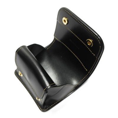 画像6: WILD SWANS（ワイルドスワンズ）CASA（カーサ）コンパクトウォレット/Green(グリーン)"シェルコードバン"×Black（ブラック）"サドルプルアップ"