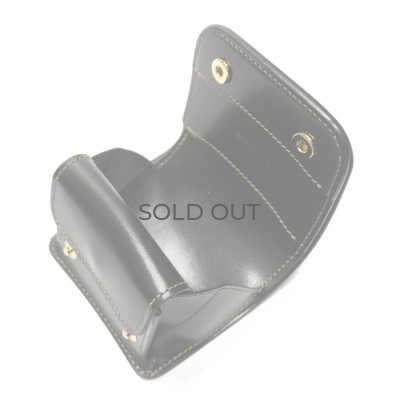 画像6: WILD SWANS（ワイルドスワンズ）CASA（カーサ）コンパクトウォレット/Green（グリーン）"シェルコードバン"×Black（ブラック）"サドルプルアップ"