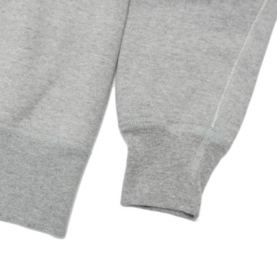 画像5: BARNS OUTFITTERS（バーンズアウトフィッターズ）COZUN GUSSET PRINT CREW NECK SWEAT（はめ込み両Vガゼットクルーネックスウェット）/ Grey（グレー）