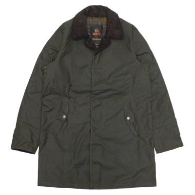 画像1: Barbour×BARACUTA（バブァー×バラクータ）Tyne Wax Coat（タインワックスコート）"Wax Cotton" / Olive（オリーブ）