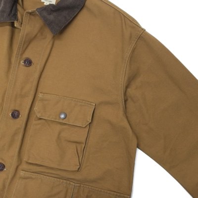 画像4: F.O.B FACTORY（エフオービーファクトリー）DUCK HUNTING JACKET（ダックハンティングジャケット）"11oz Original Duck" / Khaki（カーキ）