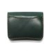 画像2: WILD SWANS（ワイルドスワンズ）CASA（カーサ）コンパクトウォレット/Green(グリーン)"シェルコードバン"×Black（ブラック）"サドルプルアップ" (2)