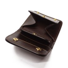 他の写真2: WILD SWANS（ワイルドスワンズ）CASA（カーサ）コンパクトウォレット/#8（ダークバーガンディ）"シェルコードバン"×Choco（チョコ）"サドルプルアップ"