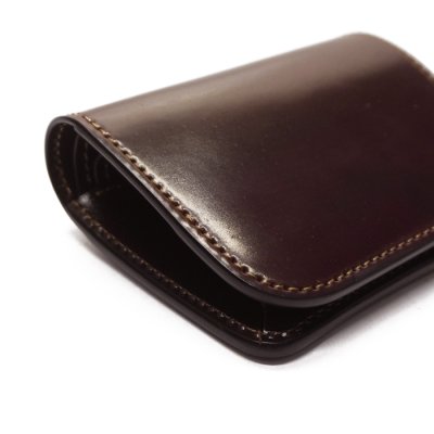 画像3: WILD SWANS（ワイルドスワンズ）CASA（カーサ）コンパクトウォレット/#8（ダークバーガンディ）"シェルコードバン"×Choco（チョコ）"サドルプルアップ"
