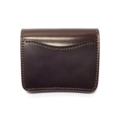 画像2: WILD SWANS（ワイルドスワンズ）CASA（カーサ）コンパクトウォレット/#8（ダークバーガンディ）"シェルコードバン"×Choco（チョコ）"サドルプルアップ"