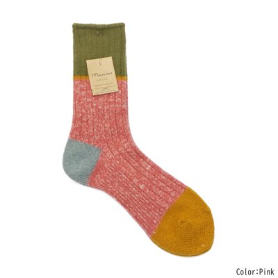 画像7: Mauna Kea（マウナケア）ウール3面切替ソックス / 5Colors（全5色展開）※3足までメール便発送可