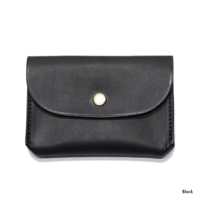 画像1: ARTS&CRAFTS（アーツアンドクラフツ）FLAP CARD CASE（フラップカードケース）"ELBAMATT ACC" / Black（ブラック）・Tan（タン）