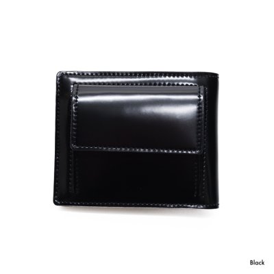 画像1: ARTS&CRAFTS（アーツアンドクラフツ）BILLFOLD WALLET W COIN PURSE（ビルフォールドウォレットコインパース）"CORDOVAN ACC" / Black（ブラック）・Whisky（ウイスキー）