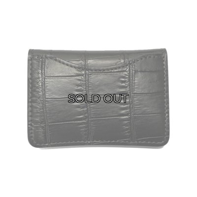 画像2: WILD SWANS（ワイルドスワンズ）TONGUE（タング）マルチコインケース/ブラック"クロコダイル"×ブラック"サドルプルアップ"