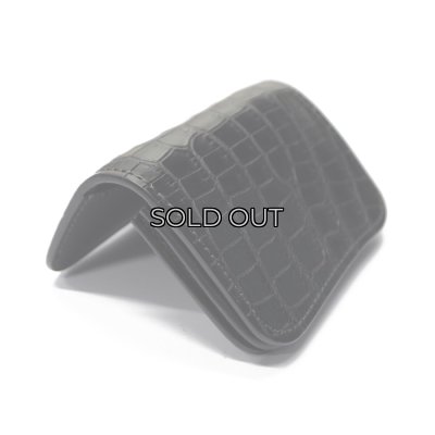画像6: WILD SWANS（ワイルドスワンズ）GENERAL（ジェネラル）カードケース/ブラック"クロコダイル"×ブラック"サドルプルアップ"