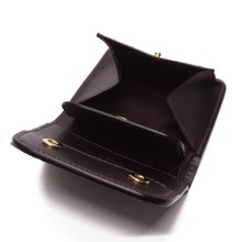 他の写真2: WILD SWANS（ワイルドスワンズ）CASA（カーサ）コンパクトウォレット/ブラック"クロコダイル"×パープル"ブッテーロ"