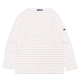 SAINT JAMES（セントジェームス）OUESSANT（ウエッソン）"BORDER" / NEIGE×DRAGEE（ホワイト×ライトピンク）