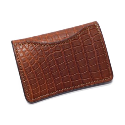 画像7: WILD SWANS（ワイルドスワンズ）TONGUE（タング）マルチコインケース/コニャック"POROSUS（ポロサス）"×キャメル"サドルプルアップ"