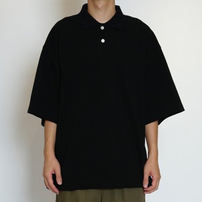 画像7: EVCON（エビコン）KANOKO POLO S/S TEE（カノコポロショートスリーブTシャツ） / Black（ブラック）