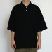 画像7: EVCON（エビコン）KANOKO POLO S/S TEE（カノコポロショートスリーブTシャツ） / Black（ブラック） (7)