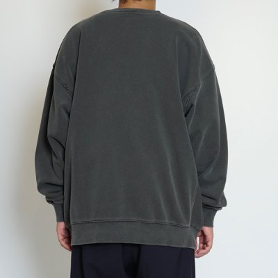 画像7: EVCON（エビコン）Pigment Crew Sweat（ピグメントクルースウェット）”Pigment Dye・BIO Processing" / Black（ブラック）