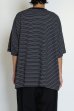 画像8: EVCON（エビコン）BORDER WIDE S/S TEE（ボーダーワイドショートスリーブTシャツ） / Black（ブラック） (8)