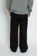 画像8: EVCON（エビコン）2TUCK WIDE TROUSERES（2タックワイドトラウザーズ）”Highcount Twill" / BLACK（ブラック） (8)