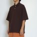 画像7: EVCON（エビコン）KANOKO POLO S/S TEE（カノコポロショートスリーブTシャツ） / Dark Brown（ダークブラウン） (7)