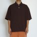 画像8: EVCON（エビコン）KANOKO POLO S/S TEE（カノコポロショートスリーブTシャツ） / Dark Brown（ダークブラウン） (8)