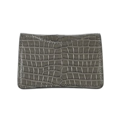 画像2: WILD SWANS（ワイルドスワンズ）TONGUE（タング）マルチコインケース/グレー"POROSUS（ポロサス）"×ブラック"サドルプルアップ"