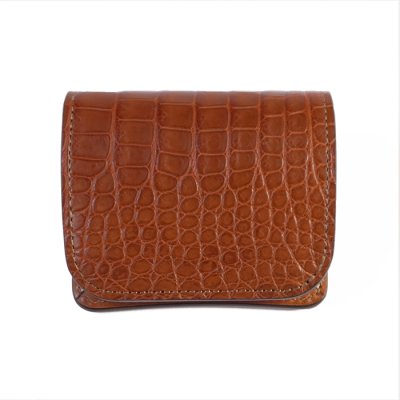 画像2: WILD SWANS（ワイルドスワンズ）CASA（カーサ）コンパクトウォレット/コニャック"POROSUS（ポロサス）"×キャメル"サドルプルアップ"