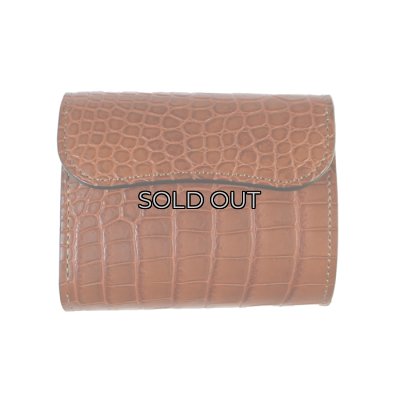 画像2: WILD SWANS（ワイルドスワンズ）ENO（イーノ）ミニ3つ折りウォレット/コニャック"POROSUS（ポロサス）"×キャメル"サドルプルアップ"