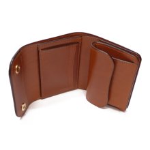 他の写真2: WILD SWANS（ワイルドスワンズ）ENO（イーノ）ミニ3つ折りウォレット/コニャック"POROSUS（ポロサス）"×キャメル"サドルプルアップ" 