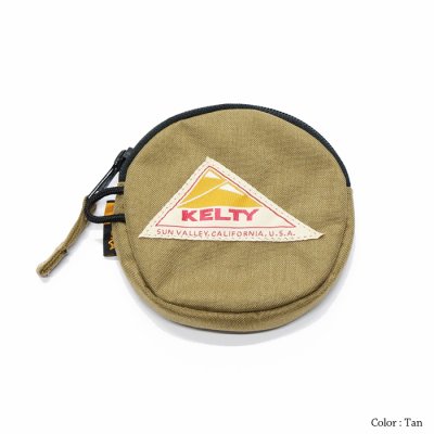 画像2: KELTY（ケルティ）CIRCLE COIN CASE2（サークルコインケース2）/ Tan（タン）・Black（ブラック）