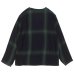 画像2: NEEDLES（ニードルズ）V Neck Shirt（Vネックシャツ）"Rayon Plaid" / Black（ブラック） (2)
