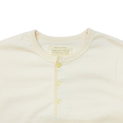 画像3: FULLCOUNT（フルカウント）5222LH Flat Seam Heavyweight Longsleeve Henley T Shirt （フラットシームヘビーウェイトロングスリーブヘンリーTシャツ）/ Ecru（エクリュ）