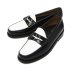 画像2: G.H.BASS（ジーエイチバス）LARSON Moc Penny Loafer（ラーソン：モックペニーローファー）"Leather Sole" / Black×White（ブラック×ホワイト） (2)