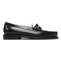 G.H.BASS（ジーエイチバス）LARSON Moc Penny Loafer（ラーソン：モックペニーローファー）"Leather Sole" / Black×White（ブラック×ホワイト）