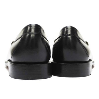 画像4: G.H.BASS（ジーエイチバス）LARSON Moc Penny Loafer（ラーソン：モックペニーローファー）"Leather Sole" / Black×White（ブラック×ホワイト）