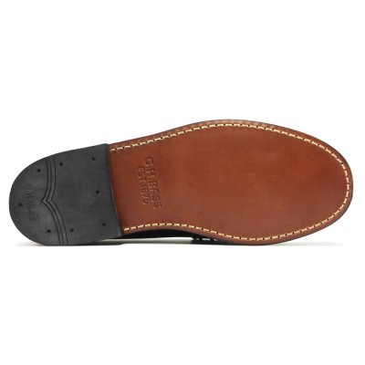 画像7: G.H.BASS（ジーエイチバス）LARSON Moc Penny Loafer（ラーソン：モックペニーローファー）"Leather Sole" / Black（ブラック）