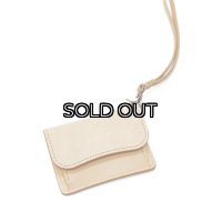 WILD SWANS（ワイルドスワンズ）TONGUE(EYELET)（タング アイレット）マルチコインケース"サドルプルアップ"/Natural（ナチュラル）