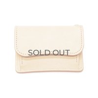 WILD SWANS（ワイルドスワンズ）TONGUE(EYELET)（タング アイレット）マルチコインケース"サドルプルアップ"/Natural（ナチュラル）