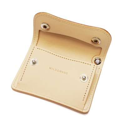 画像6: WILD SWANS（ワイルドスワンズ）TONGUE(EYELET)（タング アイレット）マルチコインケース"サドルプルアップ"/Natural（ナチュラル）