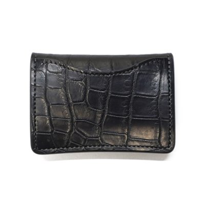 画像2: WILD SWANS（ワイルドスワンズ）TONGUE（タング）マルチコインケース/ブラック"クロコダイル"×パープル"ブッテーロ"