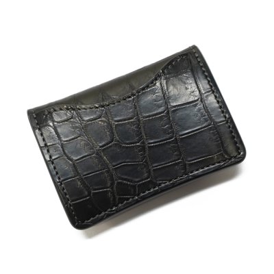 画像7: WILD SWANS（ワイルドスワンズ）TONGUE（タング）マルチコインケース/ブラック"クロコダイル"×パープル"ブッテーロ"