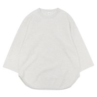 blurhms ROOTSTOCK（ブラームスルーツストック）Rough&Smooth Thermal Baseball Tee（ラフ&スムースサーマルベースボールTシャツ）/ Heather Oatmeal（ヘザーオートミール）