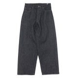 blurhms ROOTSTOCK（ブラームスルーツストック）13.5oz Denim Pants Wide（13.5ozデニムパンツ ワイド）/ Sulfur Black（サルファーブラック）【裾上げ無料】