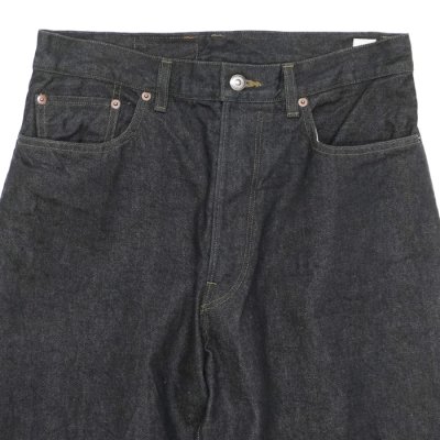 画像4: blurhms ROOTSTOCK（ブラームスルーツストック）13.5oz Denim Pants Wide（13.5ozデニムパンツ ワイド）/ Sulfur Black（サルファーブラック）【裾上げ無料】