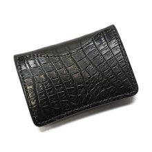 他の写真2: WILD SWANS（ワイルドスワンズ）TONGUE（タング）マルチコインケース/ブラック"クロコダイル"×グリーン"ブッテーロ"