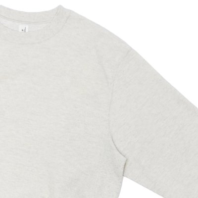 画像4: blurhms ROOTSTOCK（ブラームスルーツストック）Rough&Smooth Thermal Pullover（ラフ&スムースサーマルプルオーバー）/ Heather Oatmeal（ヘザーオートミール）